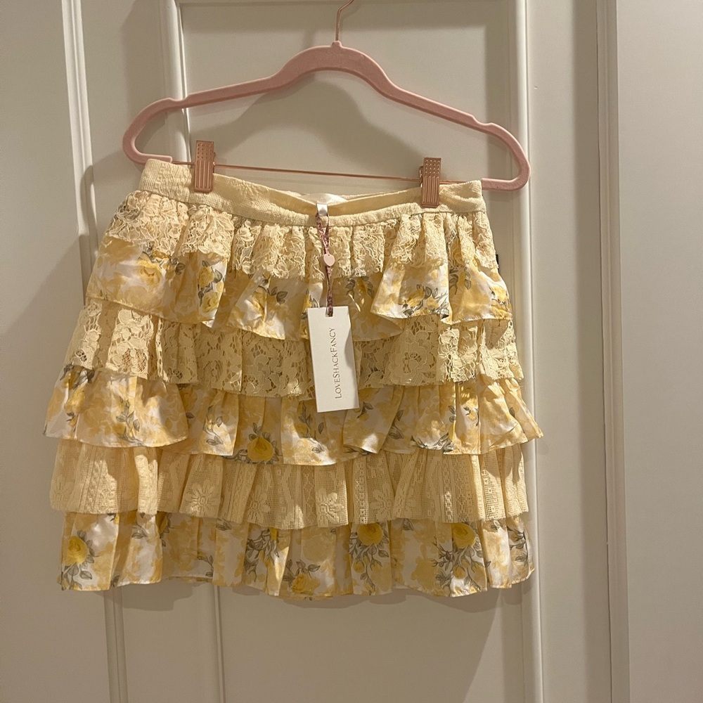NWT LoveShackFancy Melrita Skirt